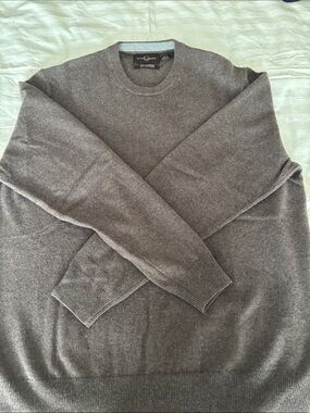 Black Brown 1826 Men's Turtleneck Sweater in Brown Heather